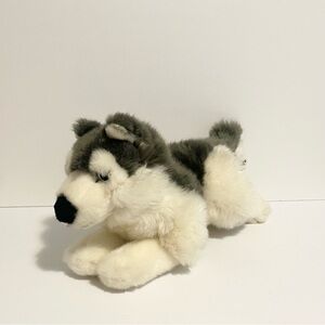 Ocean Wise Husky Plush Puppy Dog Blue Eyes Stuffed Animal Large 13” Toy Wofl